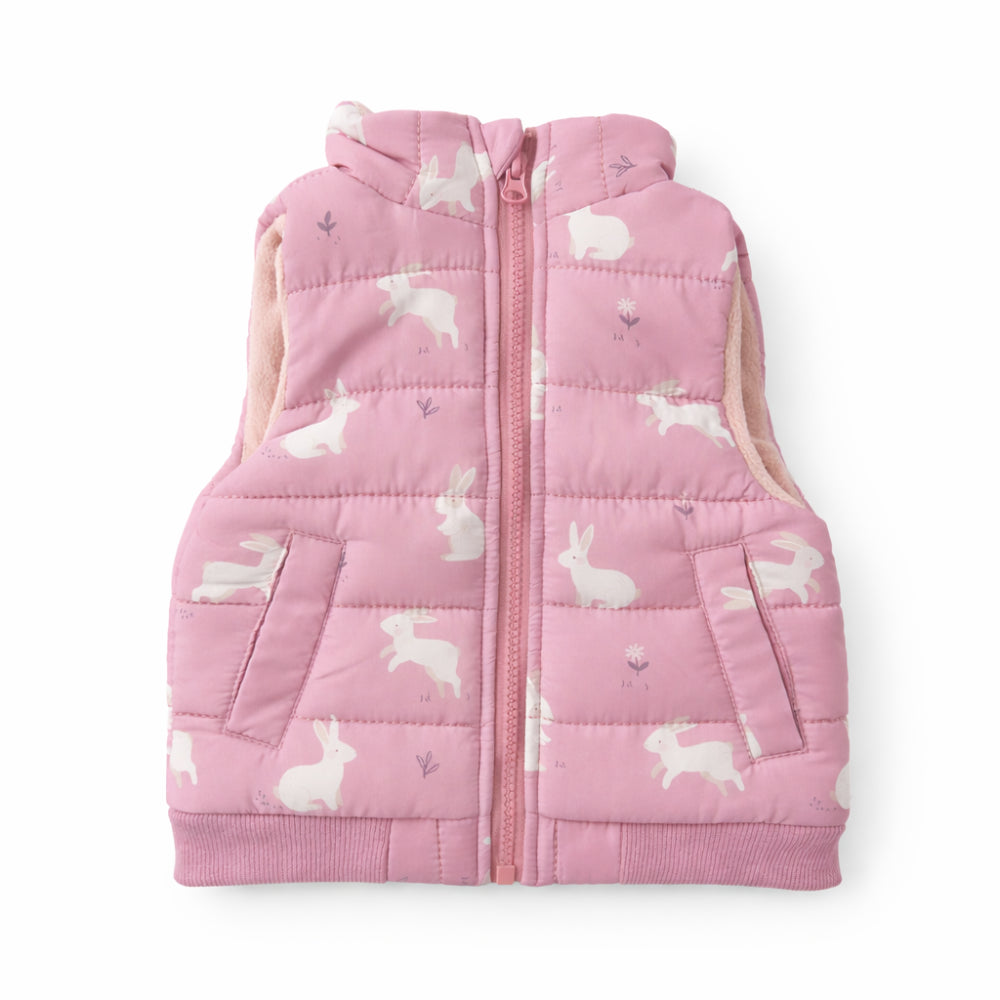 Tiny Tales Baby Puffer Vest - BUNNY PLAY